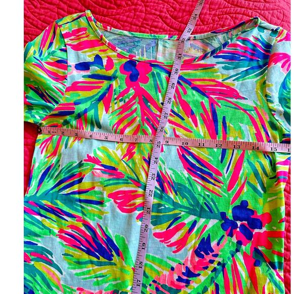 NWT‎ Lilly Pulitzer Marlowe Shift Dress Palm Print Turquoise Pink Green XS - Picture 7 of 8